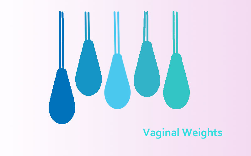vaginal exercise cones or vaginal weights for pelvic floor strengthening